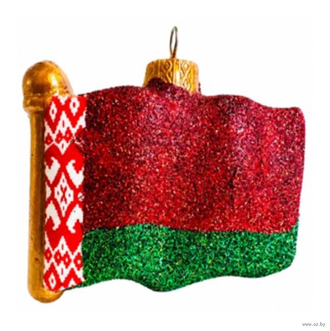Елочная игрушка "Флаг Республики Беларусь"