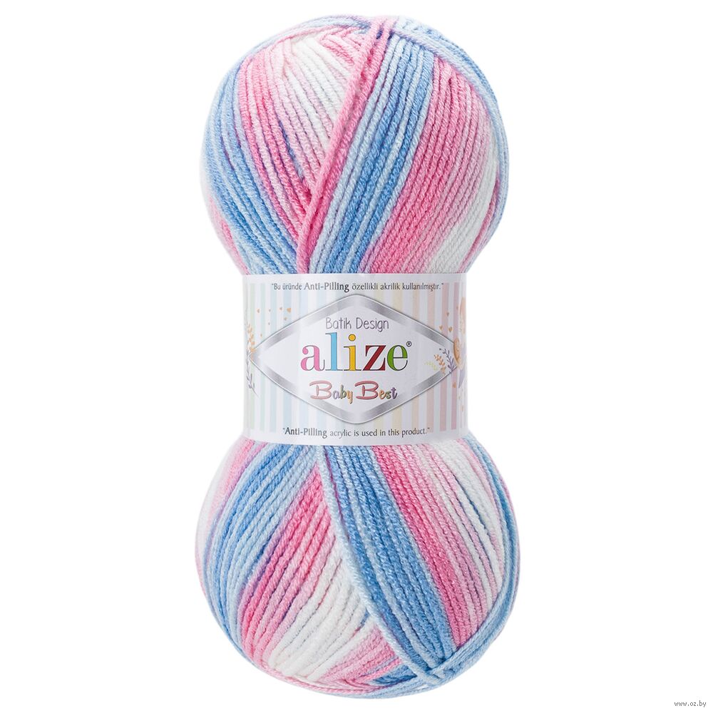 Пряжа "Baby Best Batik №7935" (100 г; 240 м; секционный)