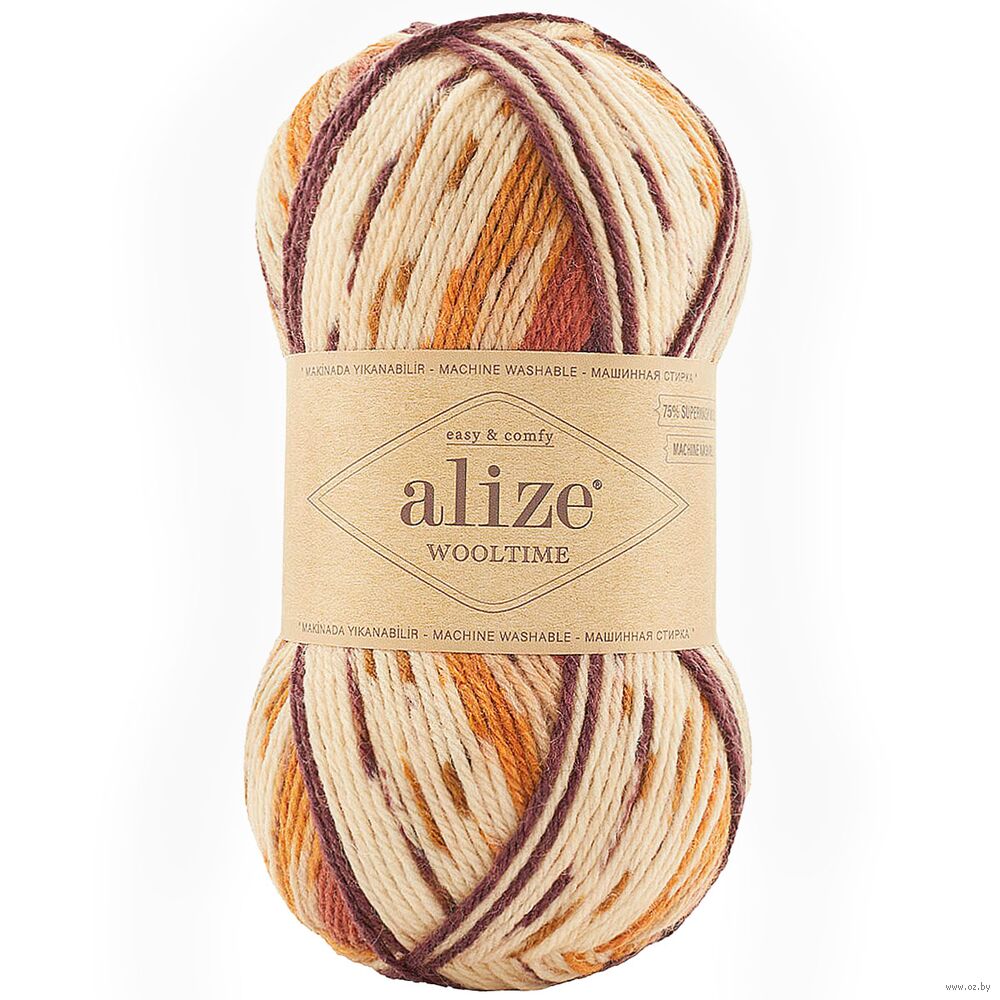 Пряжа "Wooltime №11022" (100 г; 200 м; секционный)
