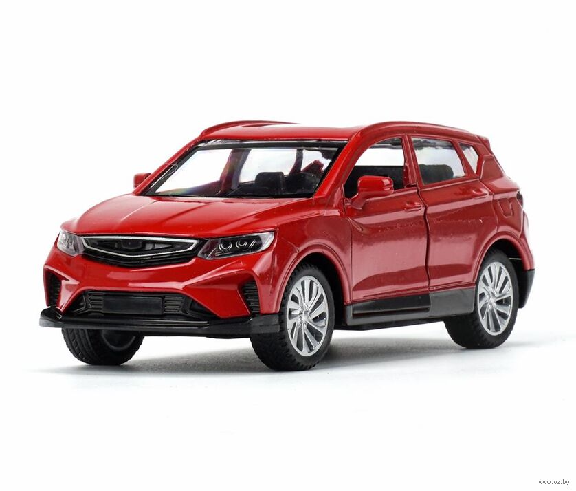 Машинка инерционная "Geely Coolray" (красный)