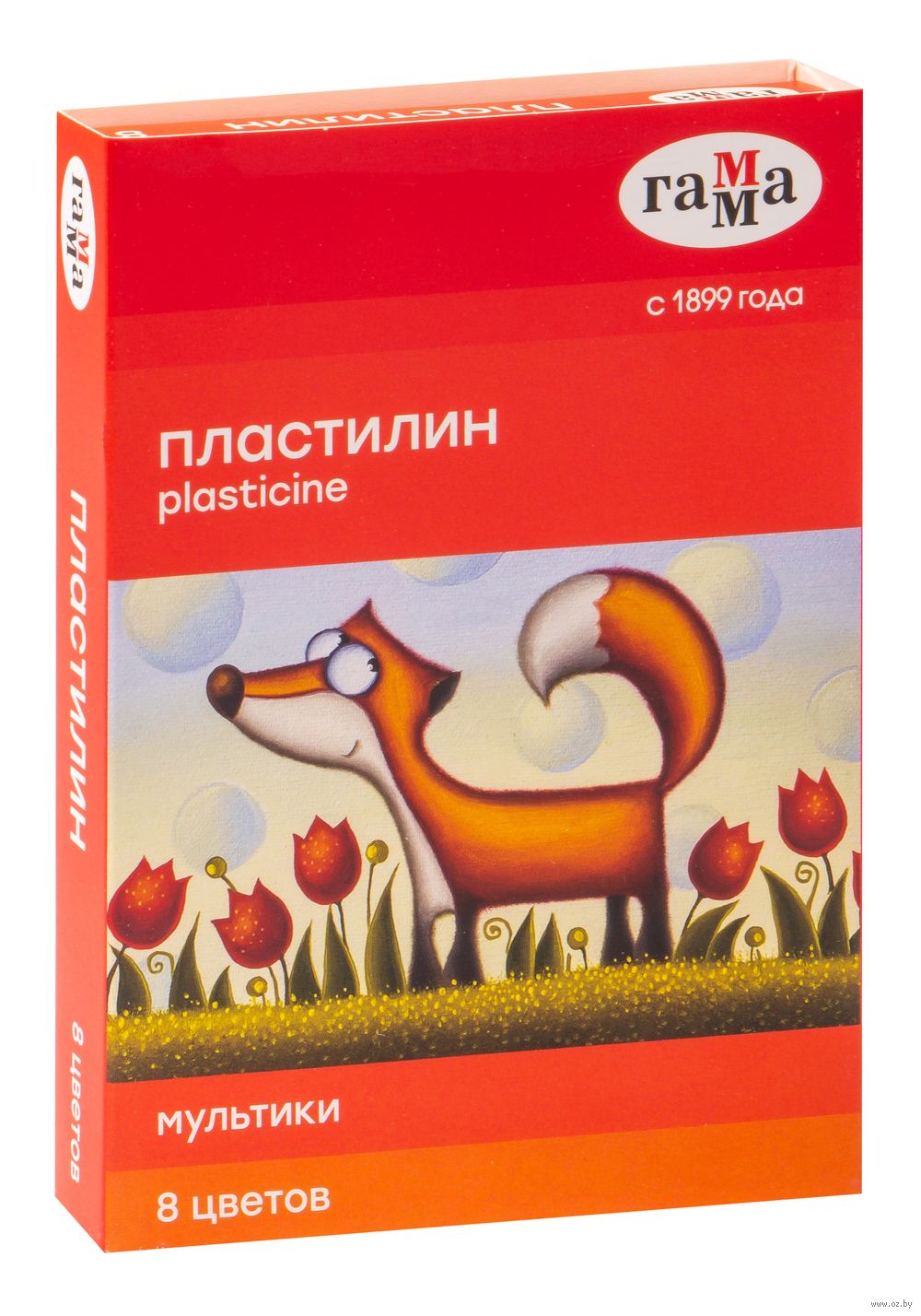 Пластилин "Мультики" (8 цветов; со стеком)