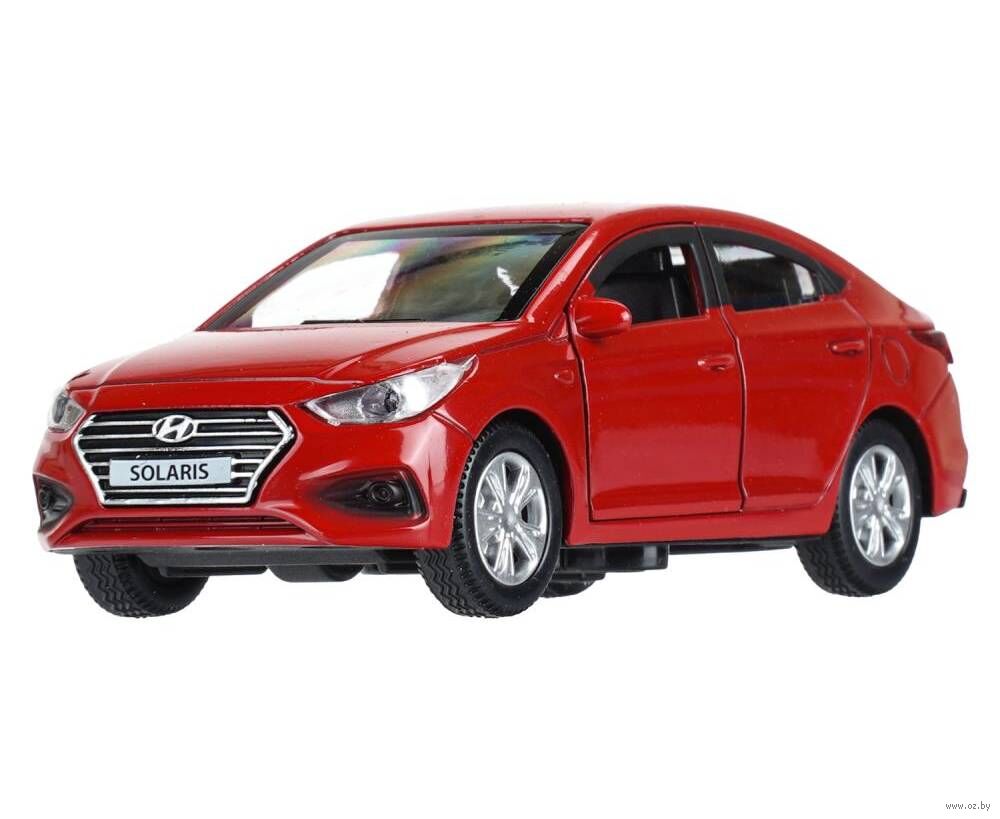 Машинка инерционная "Hyundai Solaris" (красный)