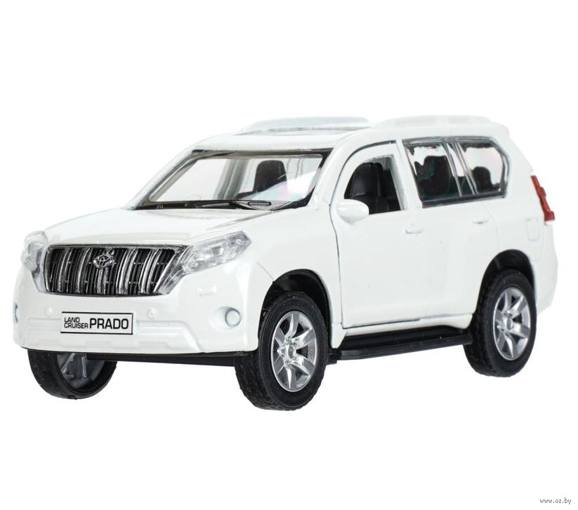 Машинка инерционная "Toyota Land Cruiser Prado" (белый)
