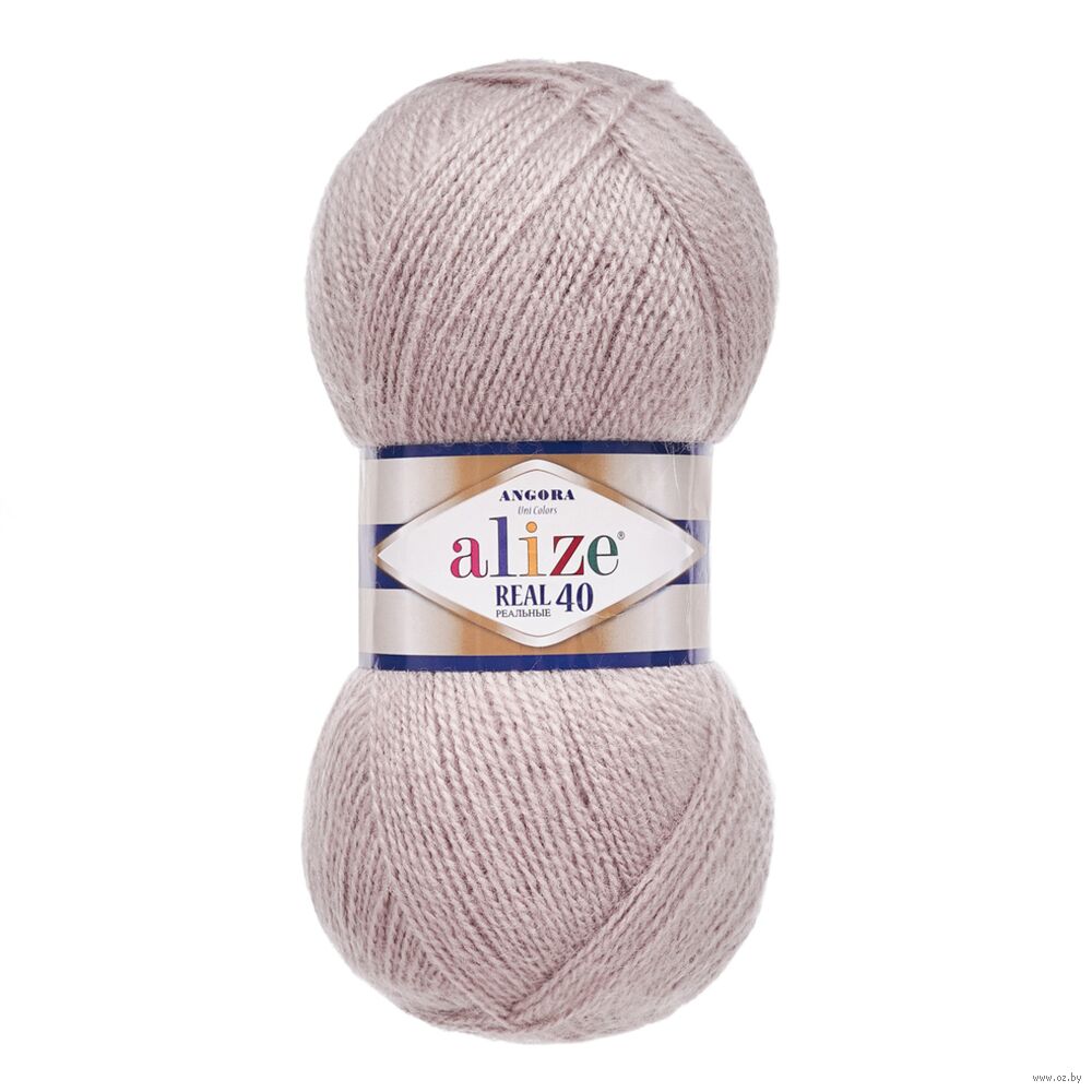 Пряжа "Angora Real 40 №541" (100 г; 430 м; бежевый)