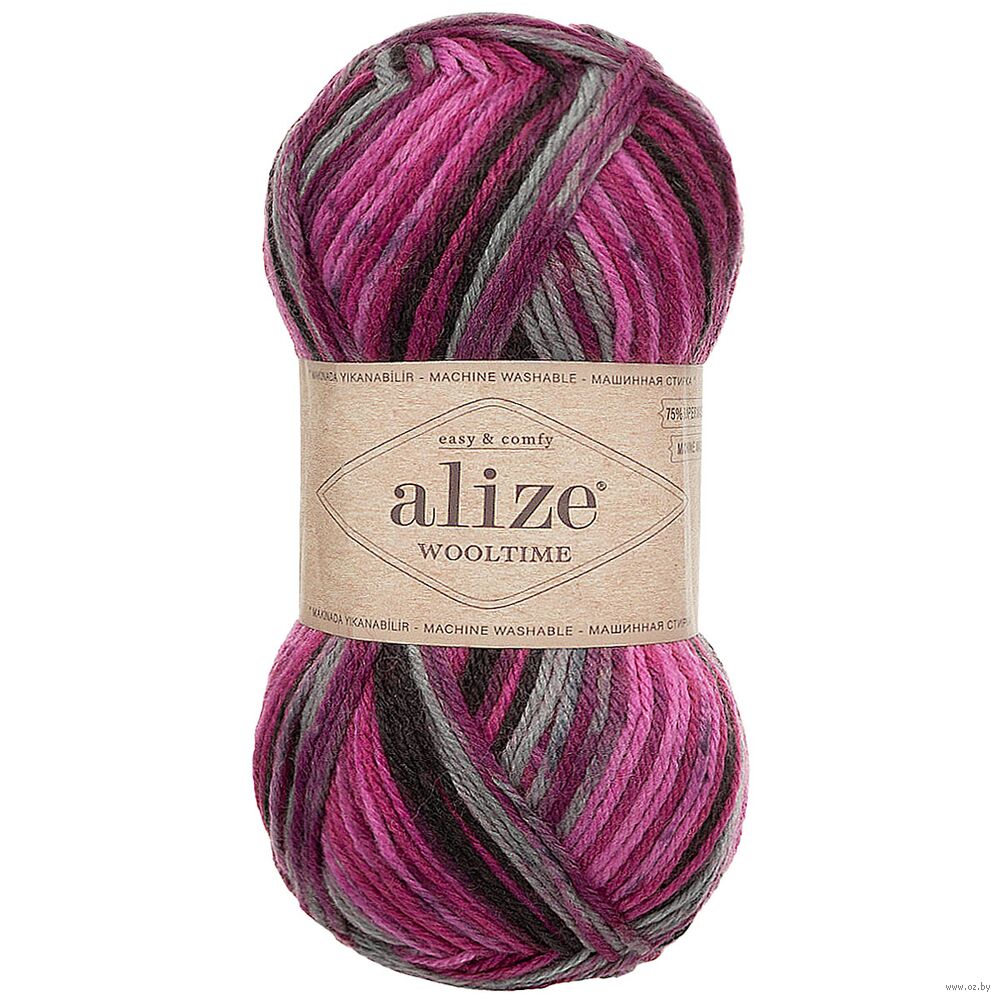 Пряжа "Wooltime №11018" (100 г; 200 м; секционный)