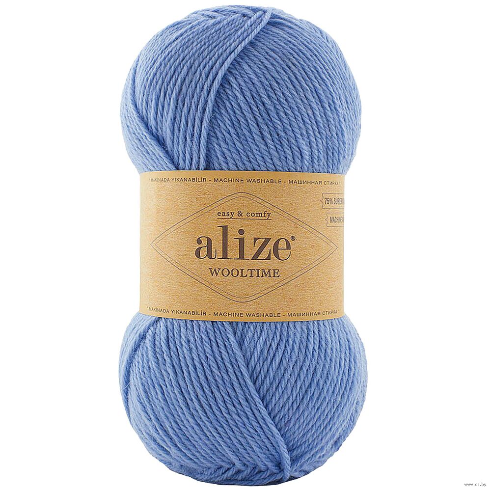 Пряжа "Wooltime №432" (100 г; 200 м; стальной)