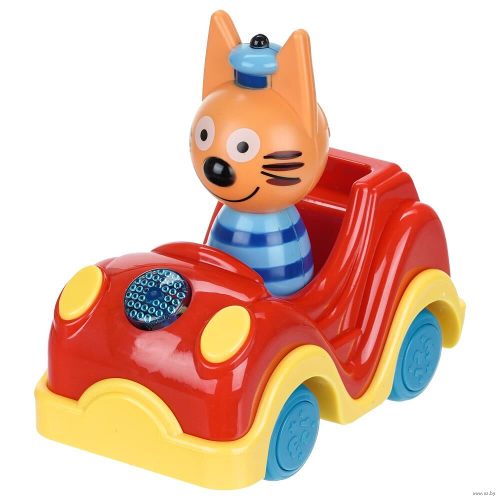 Музыкальная игрушка "Машинка с фигуркой. Три кота"