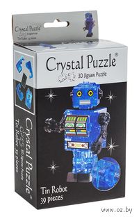 Пазл-головоломка "Crystal Puzzle. Робот cиний" (39 элементов)