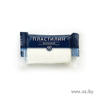 Пластилин восковой (60 г; белый)
