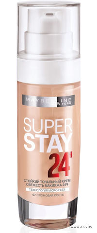 Тональный крем для лица "Super Stay 24H" (тон: 07, слоновая кость)