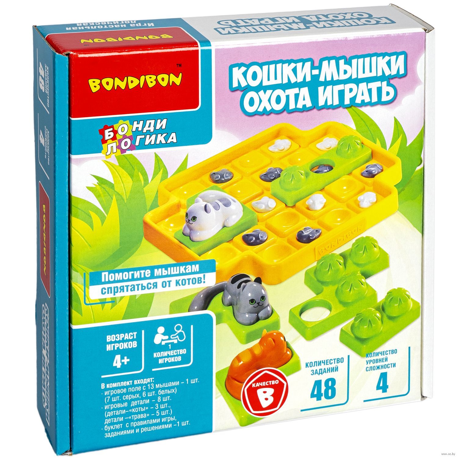 Кошки-мышки. Охота играть BondiBon : купить настольную игру Кошки-мышки.  Охота играть в интернет-магазине — OZ.by