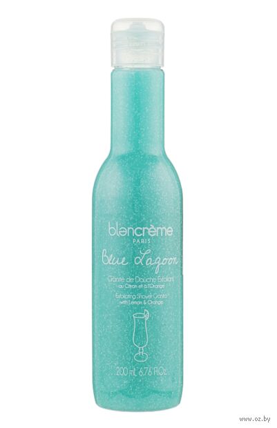 Отшелушивающий эксфолиант для душа "Blue Lagoon Exfoliating Shower Granita With Lemon & Orange" (200 мл) — фото, картинка