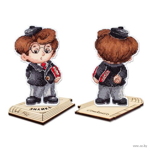 Набор для вышивания на пластиковой канве "Знайка с подставкой" (70х120 мм) — фото, картинка