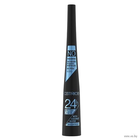 Подводка для глаз "24h Brush Liner Waterproof" тон: 010, черный — фото, картинка