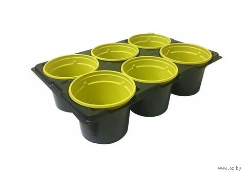 Набор горшков для рассады (9х6,8 см; 6 шт.) — фото, картинка