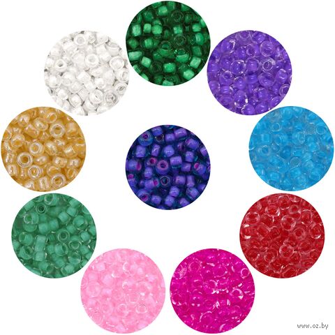 Набор бисера 11/0 "Ассорти №14" (10 цветов) — фото, картинка