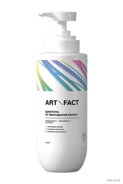 Шампунь для волос "Против выпадения волос с ниацинамидом 1%, азеламидом 0,1% и анагелайном" (400 мл) — фото, картинка