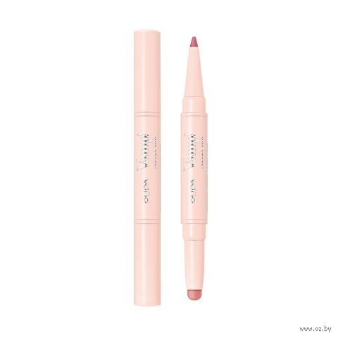 Карандаш для губ 2в1 "Vamp! Creamy Duo: Contouring Lip Pencil + Shiny Lipstick" тон: 04 — фото, картинка