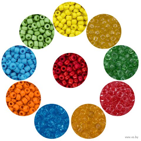 Набор бисера 11/0 "Ассорти №24" (10 цветов) — фото, картинка