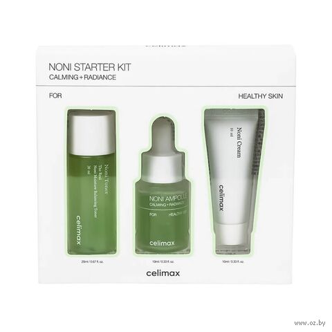 Набор миниатюр с нони "Noni starter kit" (тоник, сыворотка, крем) — фото, картинка