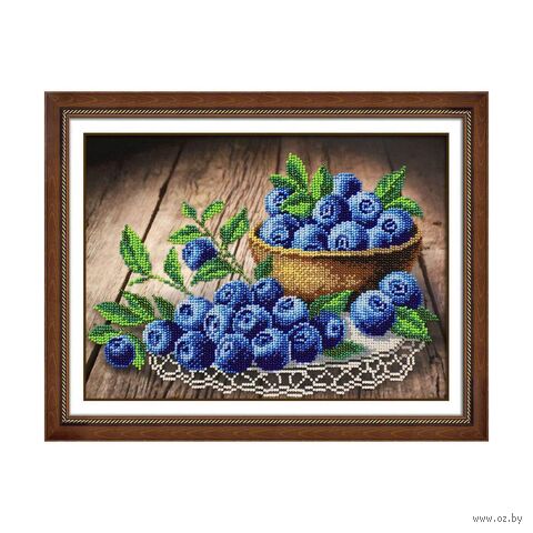 Набор для вышивания бисером "Ягодка черничка" (200х280 мм) — фото, картинка
