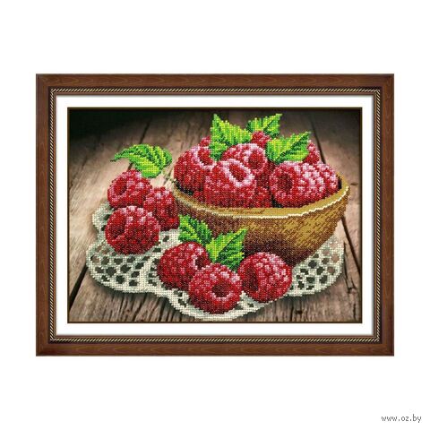 Набор для вышивания бисером "Ягодка малинка" (200х280 мм) — фото, картинка
