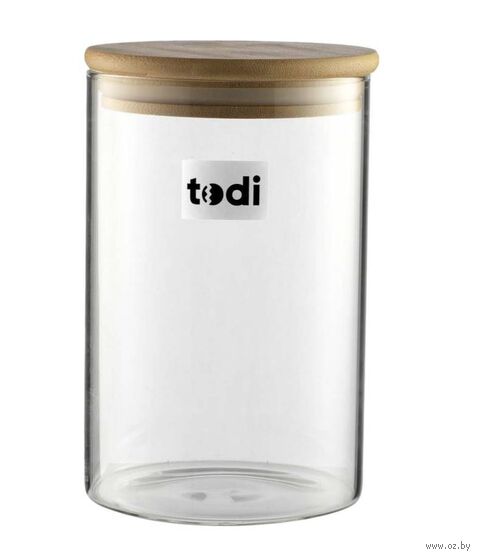 Банка для сыпучих продуктов "Todi LCSC1310" (1,1 л) — фото, картинка