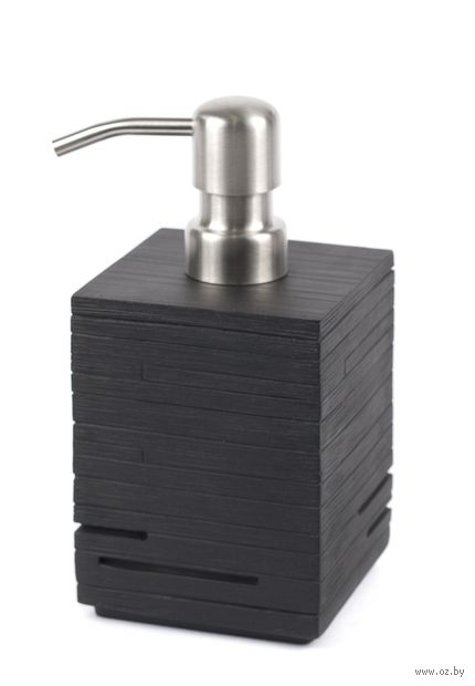 Дозатор для жидкого мыла "Brick" (430 мл; черный) — фото, картинка