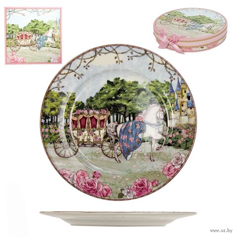 Набор тарелок "Market Union" (2 шт.; розовый) — фото, картинка