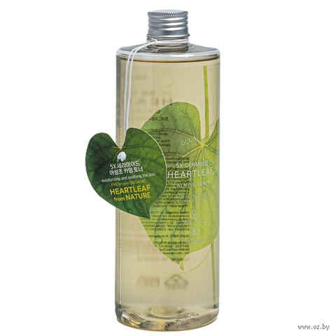Тонер для лица "5X Ceramide Heartleaf Calming Toner" (500 мл) — фото, картинка