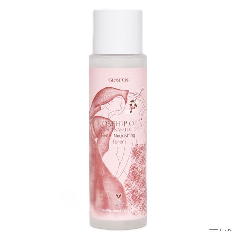 Тонер для лица "Rosehip Oil Niacinamide Hydra Nourishing Toner" (200 мл) — фото, картинка
