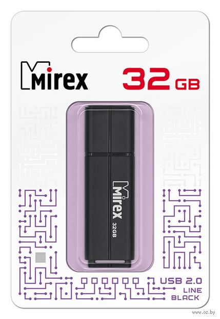 USB Flash Mirex Color Blade Line 32GB (черный) — фото, картинка