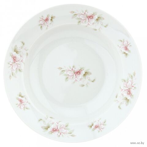 Тарелка глубокая фарфоровая "Яблони в цвету" (250 мл) — фото, картинка