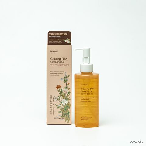 Гидрофильное масло для лица "Ginseng PHA Cleansing Oil" (200 мл) — фото, картинка