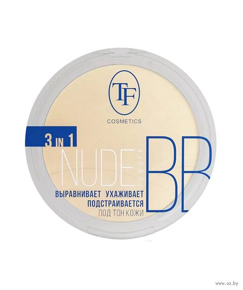 Компактная пудра для лица "Nude BB Powder" тон: 03, нежный медовый — фото, картинка
