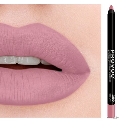Гелевый карандаш для губ "Provoc Gel Lip Liner" тон: 209, Rose Chic — фото, картинка