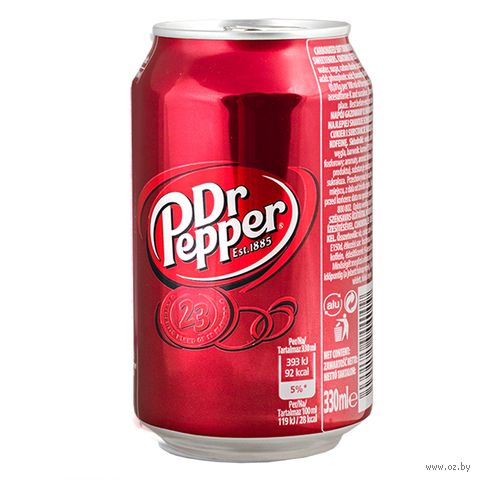 Напиток газированный "Dr. Pepper. Classic" (330 мл) — фото, картинка