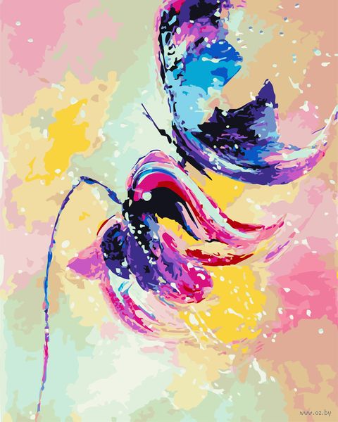 Картина по номерам "Взмах бабочки" (400х500 мм) — фото, картинка