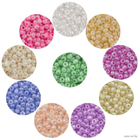 Набор бисера 11/0 "Ассорти №10" (10 цветов) — фото, картинка