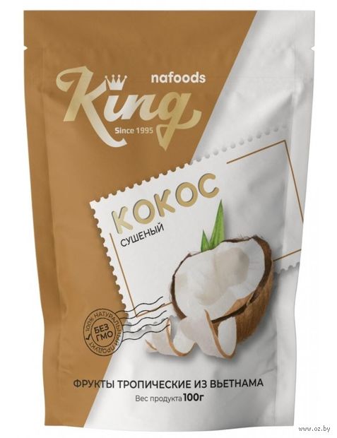 Кокос сушёный "King Nafood" (100 г; лапша) — фото, картинка