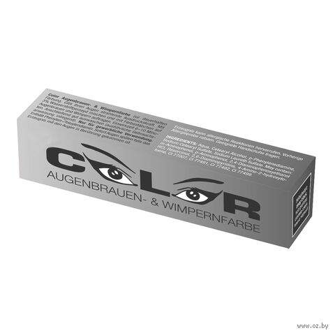 Краска для бровей и ресниц "Color" тон: темно-черный — фото, картинка