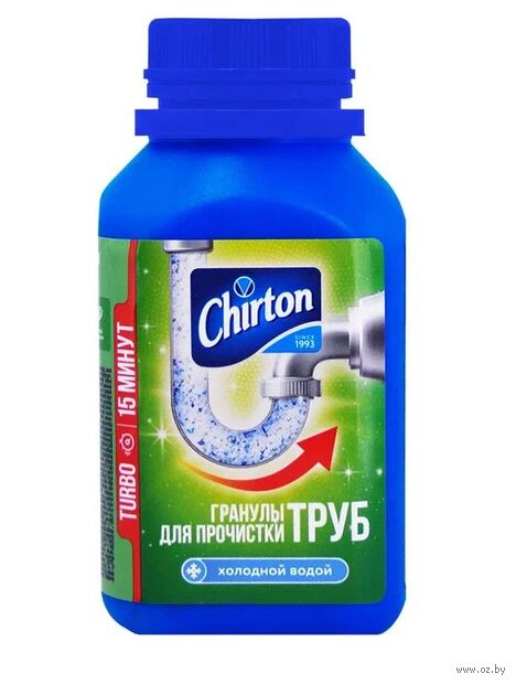 Средство для прочистки труб холодной водой "Chirton" (300 г) — фото, картинка
