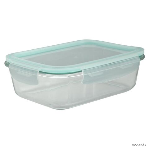 Контейнер для хранения продуктов "Стеклянный" (1,04 л; зеленый) — фото, картинка