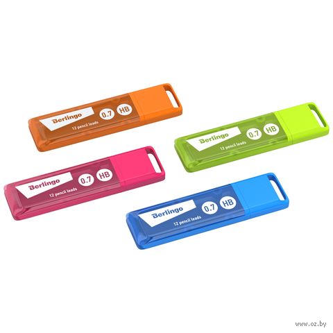 Грифели для автоматического карандаша "Berlingo" (12 шт; 0,7 мм; HB) — фото, картинка
