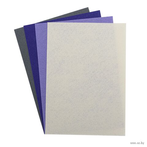 Фетр листовой жесткий "Ассорти №7" (20х30 см; 4 листа) — фото, картинка