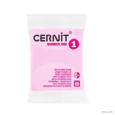 Глина полимерная "CERNIT Number One" (розовый фламинго; 56 г) — фото, картинка