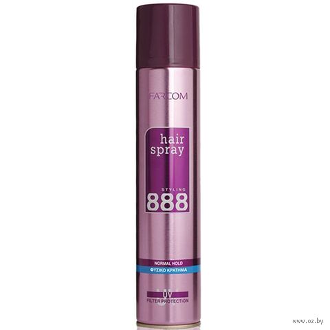 Лак для волос "888 Natural Finish" средней фиксации (400 мл) — фото, картинка