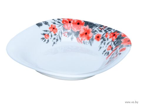 Тарелка глубокая стеклокерамическая "Neo carine floralte" (210 мм) — фото, картинка