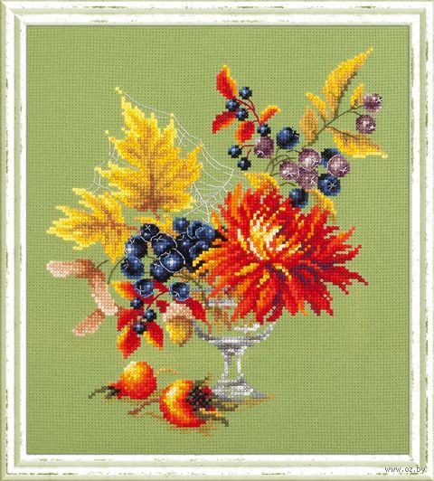 Вышивка крестом "Осенний букетик" (200x230 мм) — фото, картинка