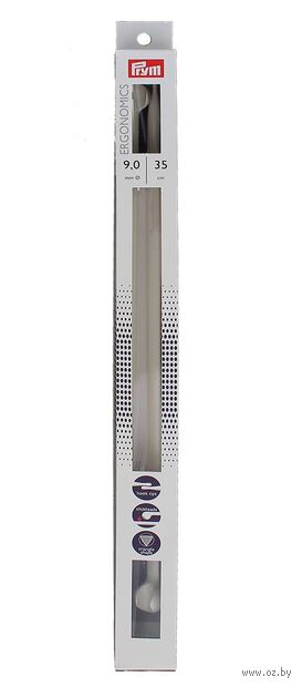 Спицы для вязания "Ergonomics" (пластик; 9 мм; 35 см) — фото, картинка